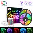 thumbnail image 1 of ColorRGB, tira de luces LED RGB, tira de luz LED de 12v 5050 para dormitorio, control remoto de 24 teclas, cambio de Color para el hogar de la habitación del dormitorio Tan Jianjun unisex, 1 of 1