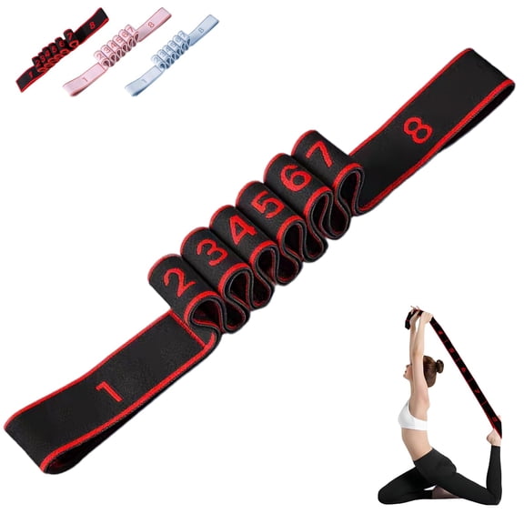 Resistance Bands for Women, Numbered Fitness Bands for Stretching Yoga Glutes, Elastic Exercise Loops for Full Body Workout Home Gym