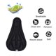 thumbnail image 5 of 3D Bicycle Bike Asiento de asiento de asiento esponja suave al aire libre Black, 5 of 9