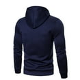 thumbnail image 2 of Labakihah Hoodies For Men Men'S Sweater Solid Color Loose Large Size Hooded Sweater Top Navy, 2 of 6