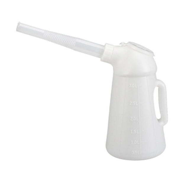 Aceitera con pico vertedor, con tapa Vaso medidor de aceite antiderrames Jarra dispensadora de aceite Aceitera 3L