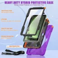 thumbnail image 2 of Case for Samsung Galaxy Tab Active5 Pro 2025 / Active4 Pro 2022 / Active Pro 2019 10.1" Shockproof Drop Protection Cover with Screen Protector Pencil Holder Stand Shoulder Strap Stylus Pen, 2 of 6