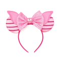 thumbnail image 1 of Diadema con orejas de Mickey Mouse para niña y niño, lazos de lentejuelas para fiesta de Halloween, accesorios para el cabello de princesa, 2024, 1 of 5