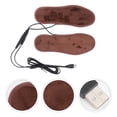 thumbnail image 3 of Par de plantillas calefactoras eléctricas USB para zapatos, almohadillas cálidas para el invierno con cable USB - Talla 43-44, 3 of 7