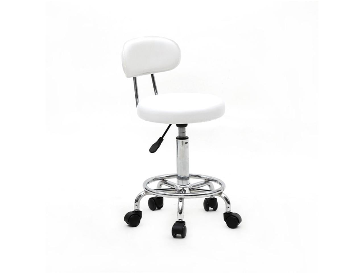 QXDRAGON Swivel Salon Stool Chair with Backrest, Adjustable Hydraulic