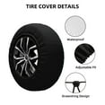 thumbnail image 5 of LNWH Retro Sunset Camping Adventure Pattern Waterproof Spare Tire Cover, Universal Spare Tire Wheel Covers 17 inch, 5 of 8