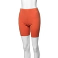 thumbnail image 5 of TheLovely Womens & Plus Basic Solid Cotton Mid Thigh High Rise Biker Bermuda Shorts, 5 of 5