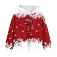 thumbnail image 5 of Tdoqot Girls Christmas Hoodies- Long Sleeve Cute Pullover Kids Sweatshirt Clothes Red Size 4-12, 5 of 6