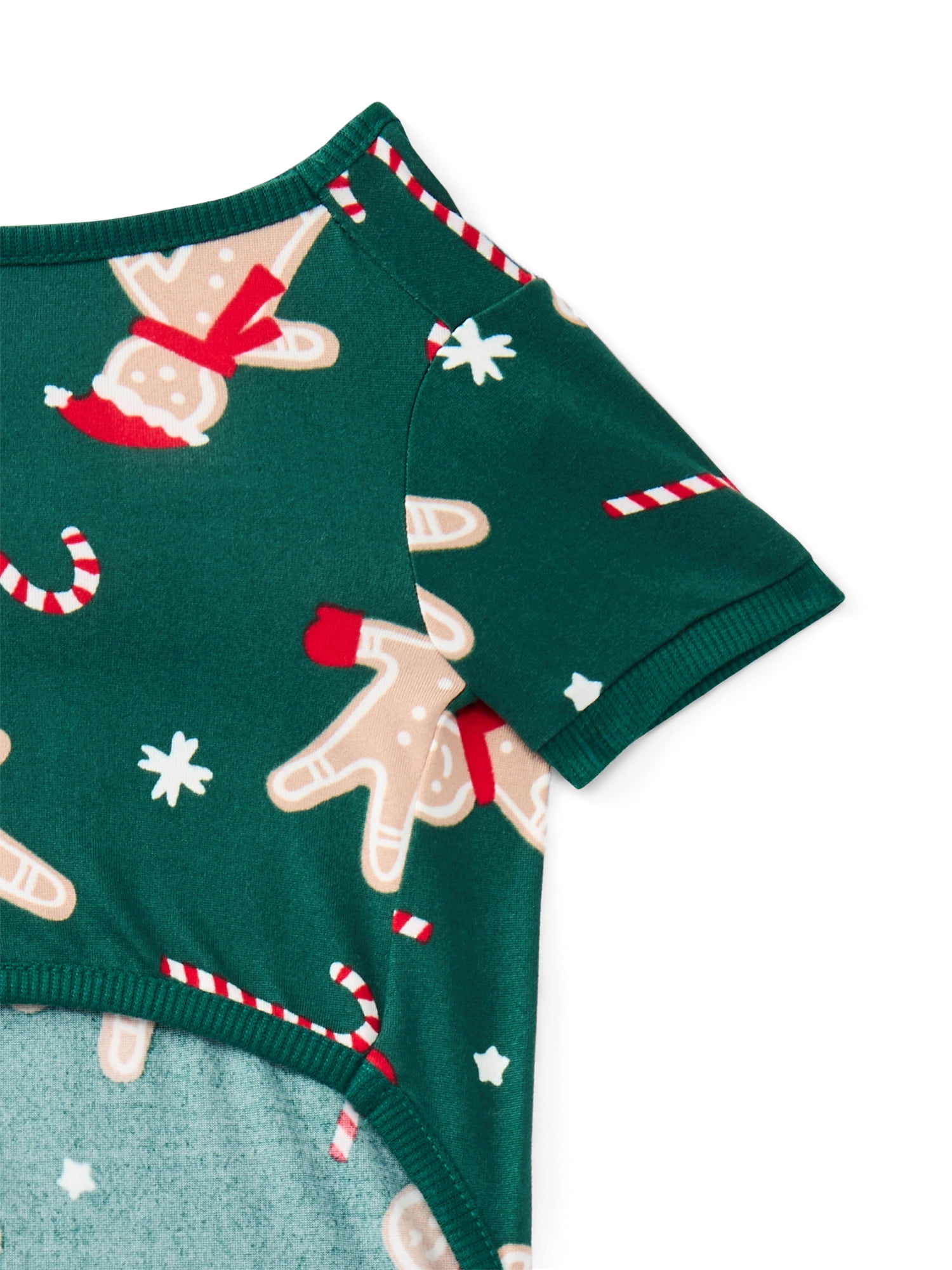 Holiday Time Pet Matching Family Gingerbread Cookie Pajamas, 1-Piece, Sizes XS-2X