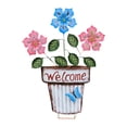 thumbnail image 1 of Maceta para flores, decoración de estaca de jardín, decoración 2D, accesorio de Metal, adorno para exteriores práctico y resistente, señal de patio, 1 of 8