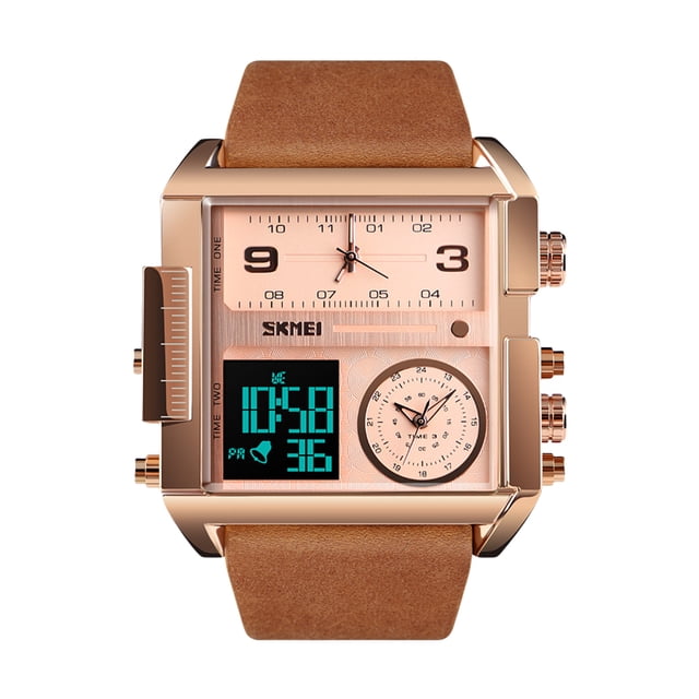 Reloj Deportivo Digital para Hombre SKMEI Reloj de Cuarzo,LED, con Cronómetro, Impermeable, Multizona Horaria