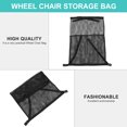 thumbnail image 4 of 1 Pce Sac pour Fauteuil Roulant Pochette de Rangement pour Fauteuil Roulant (Noir), 4 of 7