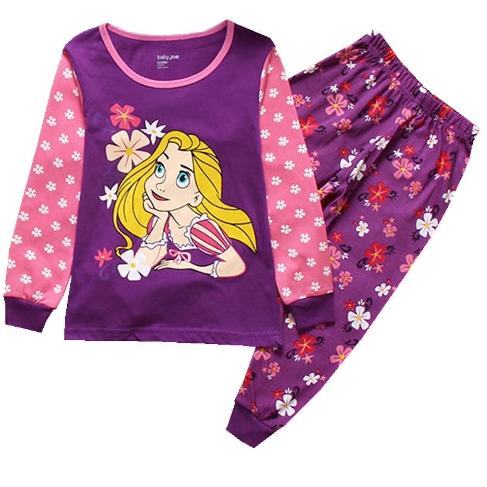 Free Shipping Girls Pajamas Kids Princess Anna Elsa Sleepwear