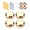 22mm, variant on Pack of 4 Sturdy Brass Materials Glass Nails Screws Gold Tone Designs Portable for Home and Commercial Daily Use