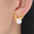 thumbnail image 4 of Xihbxyly Pendientes Navideños, Adornos Navideños Chapados En Color, Diseño de Aleación Cómodo, Tamaño Pequeño Exquisito, Ideal para Celebraciones, Exhibiciones y Colecciones, Regalo Perfecto para Ami, 4 of 4