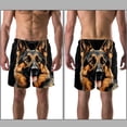 thumbnail image 3 of luoweisi Men's Beach Shorts Quick Dry Swim Trunks with Mesh Lining Sheepdog 2XL, 3 of 5