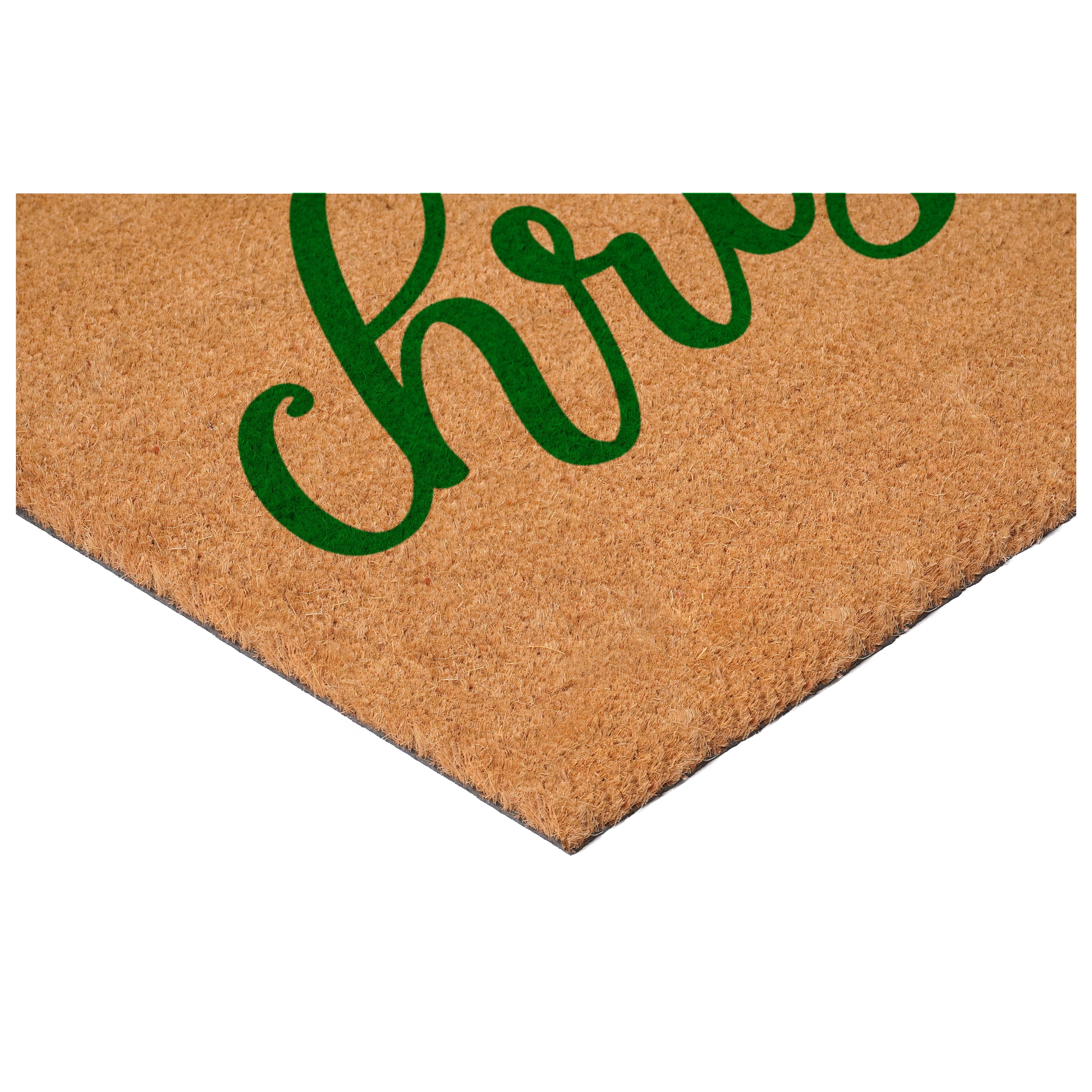 Calloway Mills 117373672 Green Classic Christmas Doormat 36" x 72"