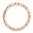 thumbnail image 2 of Sterling Silver Stackable Expressions Pink-plated Carved Ring Size 6, 2 of 3
