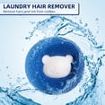 thumbnail image 3 of Pinnaco Clothes Anti-Winding Hair Removal Ball, Blue, 3PCS, Reusable Hair Remover for Washing Machines and Dryers, 3 of 7