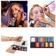 thumbnail image 2 of Face Body Painting Kit 26 Colors Rainbow Water Based Split Cake Paint for Halloween Christmas Party Makeup Set, 2 of 7