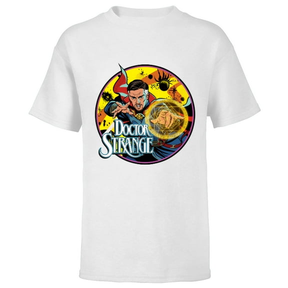 Marvel Doctor Strange Multiverse of Madness Retro Comic - Short Sleeve T-Shirt for Kids - Customized-White