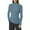 Blue, variant on GJSYRH Ladies Soft Crewneck Pullover Sweater Women's Warm Half Turtleneck Button Down Pullover Sweater Top for Autumn and