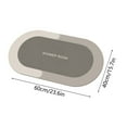 thumbnail image 3 of Vrorvz Super Absorbent Quick Dry Bath Rug Non Slip Backing Washable Shower Mat for Bathroom Floor in Front of Bathtub Suit for Wet Areas Easy Clean No Shedding Long Lasting, 3 of 3
