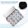 thumbnail image 2 of FORMRS 13-13.3 inch Laptop Sleeve Case Soft Carrying Quilted Computer Bag Cover, Navy Blossom Mosaic, 2 of 7