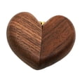 thumbnail image 1 of Caja de madera para anillos de boda, joyero, caja de recuerdos, caja para guardar anillos portátil, caja para anillos para cumpleaños y aniversario, 1 of 9