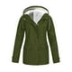 thumbnail image 2 of Chaqueta de nieve con capucha de invierno para mujer Chaqueta de lluvia cálida Impermeable Ropa de para proteger libre Escalada ejercicio - S Verde S Macarena Rompevientos, 2 of 4