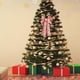 thumbnail image 4 of Adorno de corona de Navidad colgante con lazo brillar para árbol de Navidad, 4 of 5