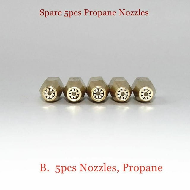 Gas Brazing Torch 5Pcs Nozzle Oxygen Propane Acetylene Liquified Soldering Tools
