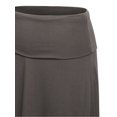 thumbnail image 4 of KOGMO Womens Classic Maxi Skirt with Foldable Wide Waistband (S-3X), 4 of 6