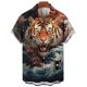 thumbnail image 3 of Nuevas camisas de animales para hombres, ropa con estampado de tigre en 3D, camisas de manga corta para hombres, ropa informal de moda, blusas unisex de moda Harajuku, 3 of 5