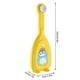 thumbnail image 3 of Injueey Cepillo de en forma de U de silicona de mano Boquilla para niños enteros de doble cara Limpieza infantil ancha Suministros de limpieza para el hogar Amarillo, 3 of 6