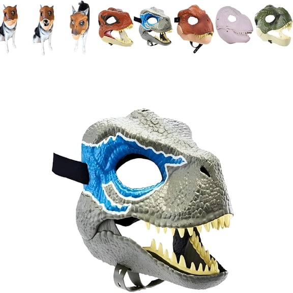 CYFW Dog Dinosaur Mask,Dinosaur Dog Mask for Large And Medium Dogs,Dinosaur Mask Moving Jaw for Costume Party
