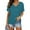 *Sky Blue, variant on t shirts for women Short Sleeves V Neck Plain Color Soft Loose Fitting Summer T Shirts Women women's t-shirts Blue+L