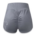 thumbnail image 4 of Gibobby Shorts Mujer Mujeres Moda Amor Yoga Correr Gimnasio Pantalones cortos Leggings Atlético Elasic Pantalones deportivos(Gris, XXL), 4 of 5