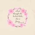 thumbnail image 4 of Inktastic And Though She Be but Little She is Fierce Girls Baby T-Shirt, 4 of 5