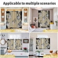 thumbnail image 5 of Cute Cat Kitchen Curtains Window Panels, Black Beige Vintage Animal Insulated Window Treatment Curtain, Grommet Curtains for Bedroom/Living Room/Bathroom, 2 Piece 27.5"Wx39"L, 5 of 8