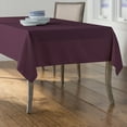 thumbnail image 2 of LA Linen Polyester Poplin Rectangular Tablecloth, 60 by 120-Inch, Eggplant, 2 of 2