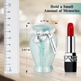 thumbnail image 3 of XIUDA Small Urns for Human Ashes 2.85 Inch Mini Cremation Urns for Mom Dad Aluminum Mini Urns for Ashes Small Keepsake Urn -Lake Green, 3 of 6
