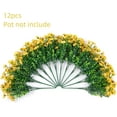 thumbnail image 3 of Artificial Fake White Flowers Plants for Outdoor Winter Christmas Decoration, 10 Bundles Faux Silk Daisies UV Resistant Look Real for Outside Planter Pot Porch Yard Patio Garden, 3 of 5