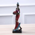 thumbnail image 4 of Fityle - Estatua africana de mujer de pie, escultura de resina negra, figuras para el hogar como se describe, 4 of 9