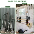 thumbnail image 4 of Shed Tool Organizer Metal Garden Tool Organizer Wall Mounted Garage Tool Organizer Heavy Duty Garage Tool Rack Holds 100 lbs Garden Tool Storage for Shovels and Rakes, 4 of 10