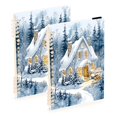 thumbnail image 5 of joogoo A5 Spiral Journal Notebook Watercolor Winter Christmas College Ruled Notebooks 8.3" x 5.7" 1 PC, 5 of 8