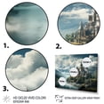 thumbnail image 3 of Designart "In The Castles Castle wall art" Architecture Floater Framed Wall Art Living Room, 3 of 7