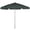 Forest Green, variant on 7.5' Hex Garden Patio Umbrella 6 Rib Push Up Bright Aluminum with Black Vinyl Coated Weave Canopy