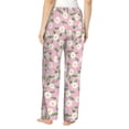 thumbnail image 3 of Goofa Daisies Flowers Printed Soft Pajama Pants for Women, Wide Leg Comfy Casual Lounge Yoga Pants-X-Large, 3 of 9