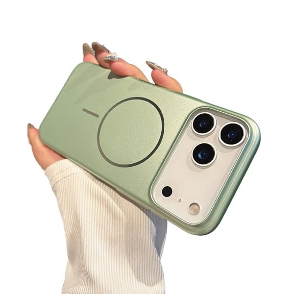 Allytechgroup iPhone 17 Pro Max Case, Ultra Slim Fit Shell Compatible with Magsafe Shockproof Anti-Scratch Lightweight Minimalist Phone Case Cover for Apple iPhone 17 Pro Max, Green